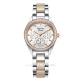 Alexandre Christie Passion AC 2A60 BF Silver Cream Dual Tone Stainless Steel With Ceramic Strap